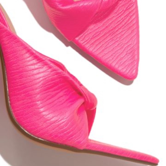 Miss Lola - Style Envy High Heel Mules - Pink - Picture 3 of 10